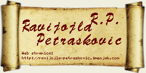 Ravijojla Petrašković vizit kartica